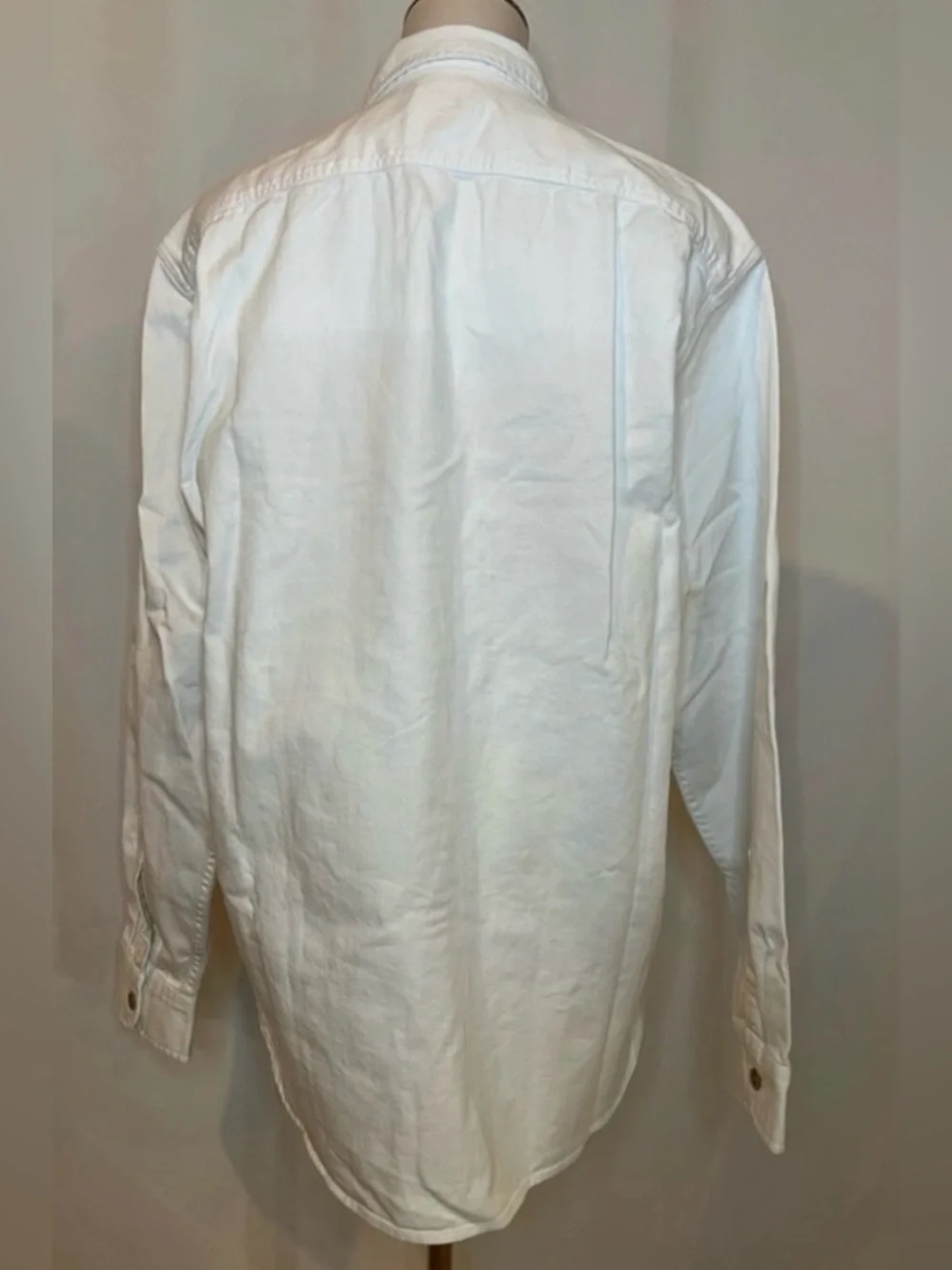 J.Crew Midweight denim workshirt in chalk